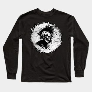 "Echoes of Anarchy" - Skull Mohawk Tee Long Sleeve T-Shirt